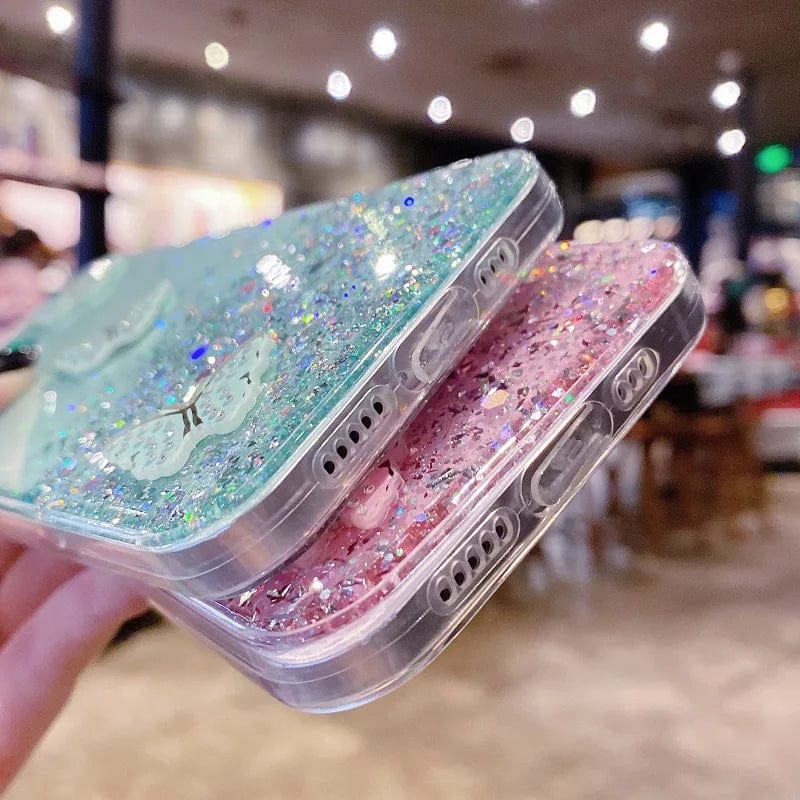 Diamond Butterfly Glitter Bling Samsung Case